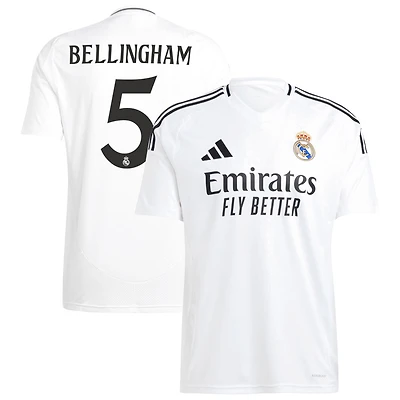 Jude Bellingham Men's adidas  White Real Madrid 2024/25 Home Replica Custom Jersey