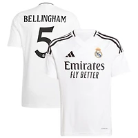 Jude Bellingham Youth adidas  White Real Madrid 2024/25 Home Replica Custom Jersey