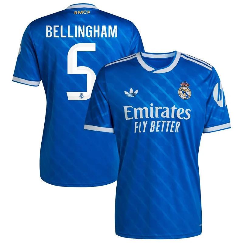 Jude Bellingham Men's adidas  Blue Real Madrid 2025/26 Third Replica Custom Jersey