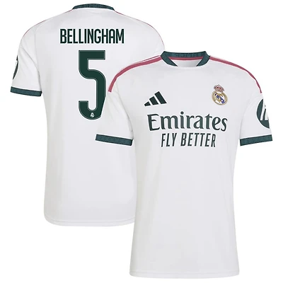 Jude Bellingham Men's adidas White Real Madrid 2026/27 Home Replica Custom Jersey