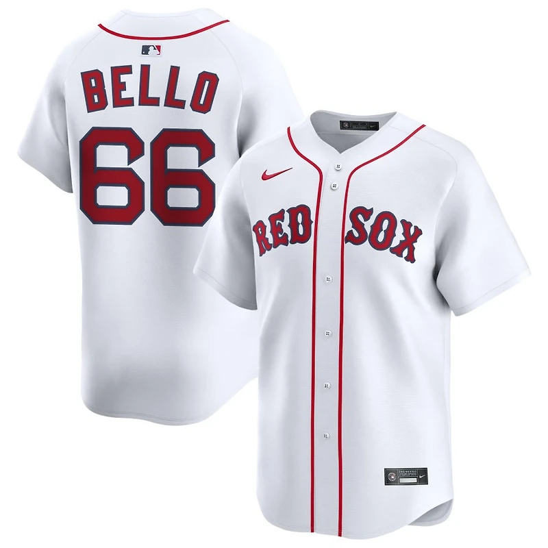 Brayan Bello Men's Nike White Boston Red Sox Home Limited Custom Jersey