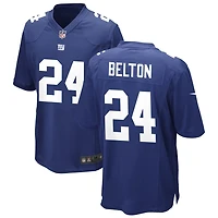 Dane Belton Men's Nike Royal New York Giants Custom Game Jersey