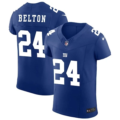 Dane Belton Men's Nike Royal New York Giants Vapor F.U.S.E. Elite Custom Jersey