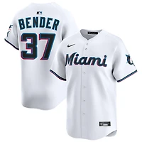 Anthony Bender Youth Nike  White Miami Marlins Home Custom Limited Jersey