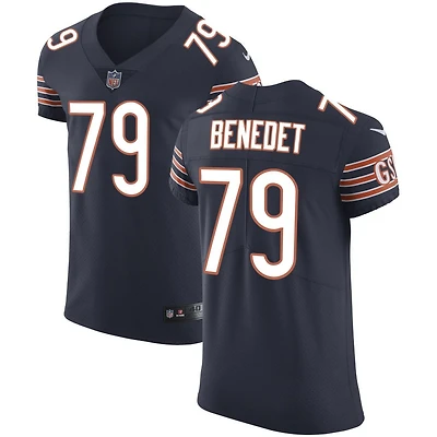Theo Benedet Men's Nike Navy Chicago Bears Vapor Untouchable Custom Elite Jersey