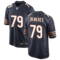 Theo Benedet Men's Nike Navy Chicago Bears Custom Game Jersey