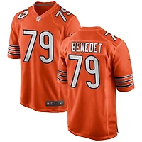 Theo Benedet Men's Nike Orange Chicago Bears Alternate Custom Game Jersey