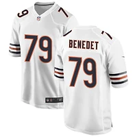 Theo Benedet Men's Nike White Chicago Bears Custom Game Jersey