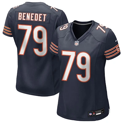 Theo Benedet Women's Nike Navy Chicago Bears Custom Game Jersey