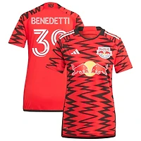 Nehuen Benedetti Women's adidas  Red New York Red Bulls 2024 Legacy Replica Custom Jersey