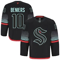 Matty Beniers Men's Fanatics Black Seattle Kraken Alternate Authentic Pro Custom Jersey