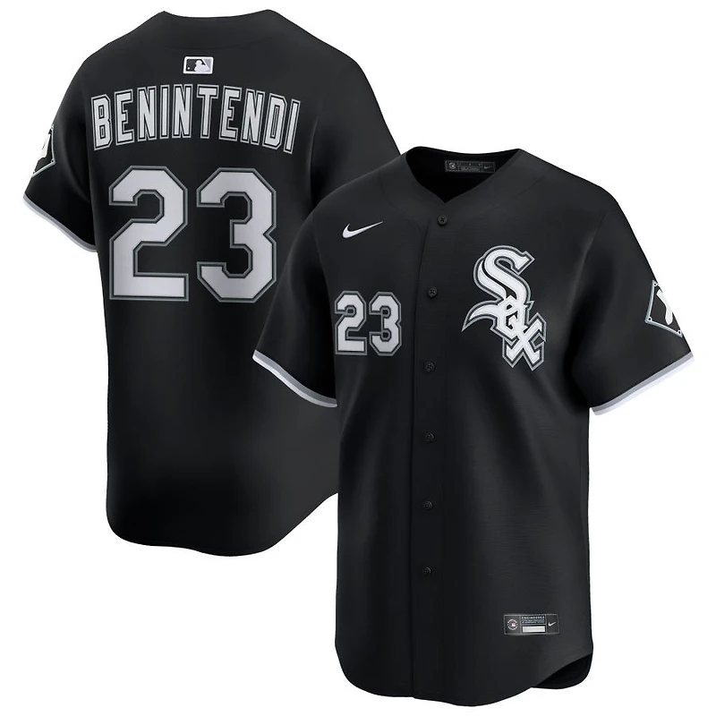 Andrew Benintendi Men's Nike Black Chicago White Sox Alternate Limited Custom Jersey