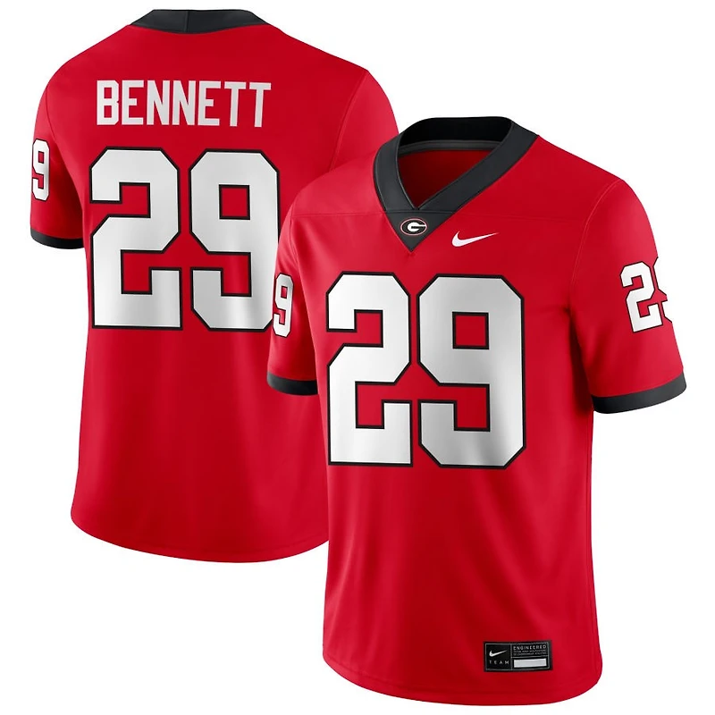 Luke Bennett Men's Nike Red Georgia Bulldogs NIL Pick-A-Player Game Jersey