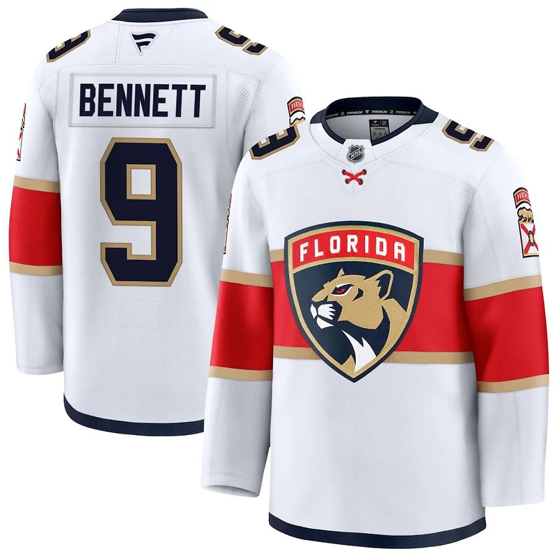 Sam Bennett Men's Fanatics White Florida Panthers Away Premium Custom Jersey