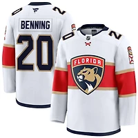 Mike Benning Men's Fanatics White Florida Panthers Away Premium Custom Jersey