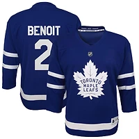 Simon Benoit Youth  Blue Toronto Maple Leafs Home Replica Custom Jersey