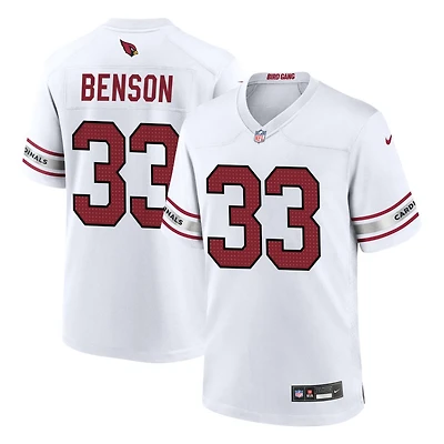 Trey Benson Men's Nike White Arizona Cardinals Custom Game Jersey
