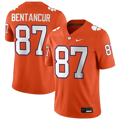 Christian Bentancur Men's Nike Orange Clemson Tigers NIL Pick-A-Player Game Jersey