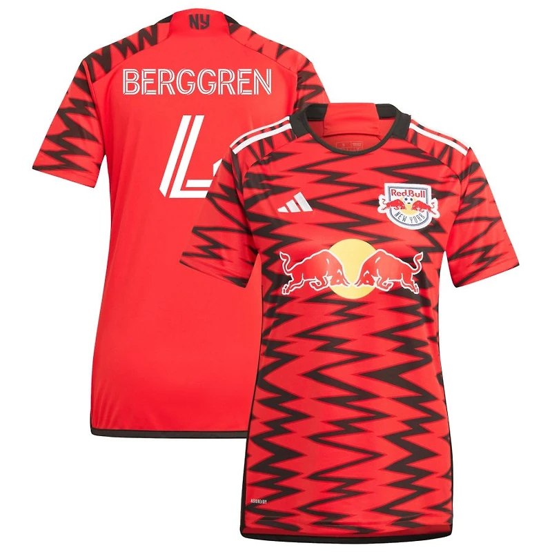 Gustav Berggren Women's adidas  Red New York Red Bulls 2024 Legacy Replica Custom Jersey