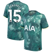 Lucas Bergvall Men's Nike  Green Tottenham Hotspur 2024/25 Third Authentic Custom Jersey