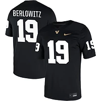 Blaze Berlowitz Men's Nike Black Vanderbilt Commodores NIL Pick-A-Player Game Jersey