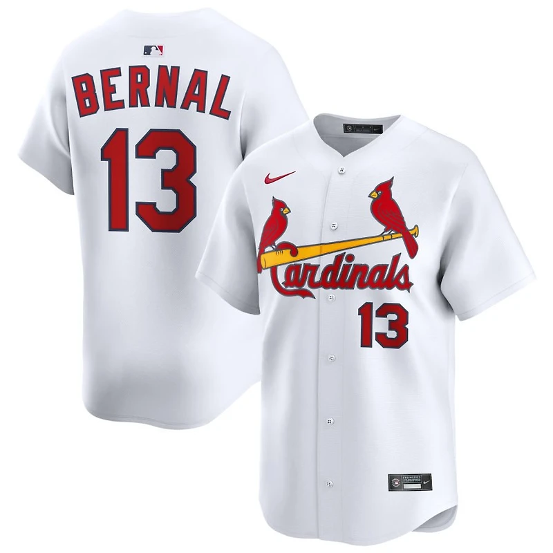 Leonardo Bernal Men's Nike White St. Louis Cardinals Home Limited Custom Jersey