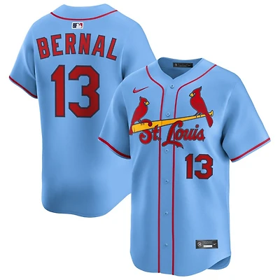 Leonardo Bernal Men's Nike Light Blue St. Louis Cardinals Alternate Limited Custom Jersey