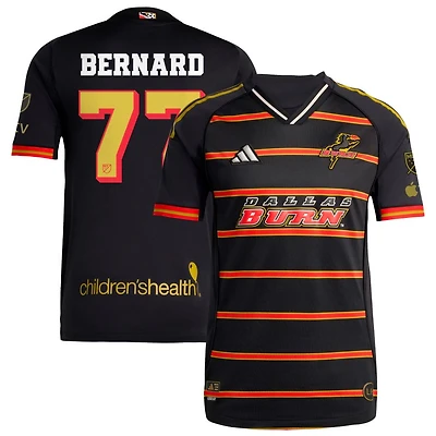 Bernard Kamungo Bernard Men's adidas Black FC Dallas 2025 Third Authentic Custom Jersey