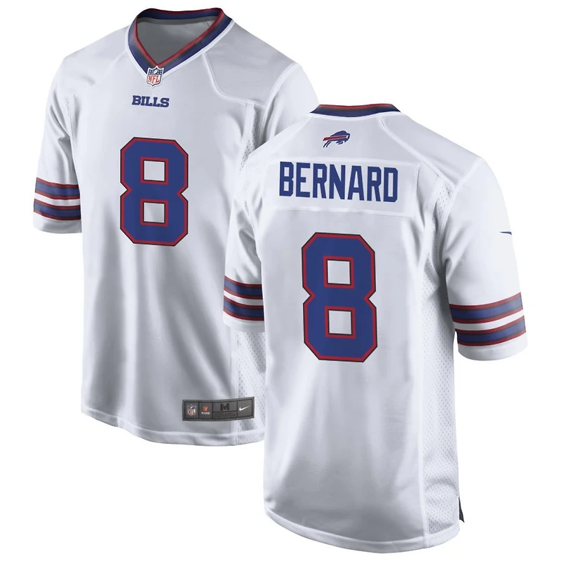 Terrel Bernard Men's Nike White Buffalo Bills Custom Game Jersey