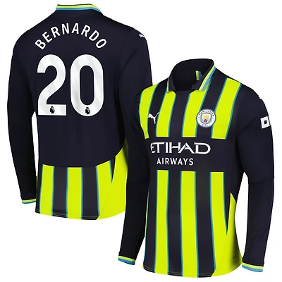 Bernardo Silva Bernardo Men's Puma Navy Manchester City 2024/25 Away Replica Long Sleeve Custom Jersey
