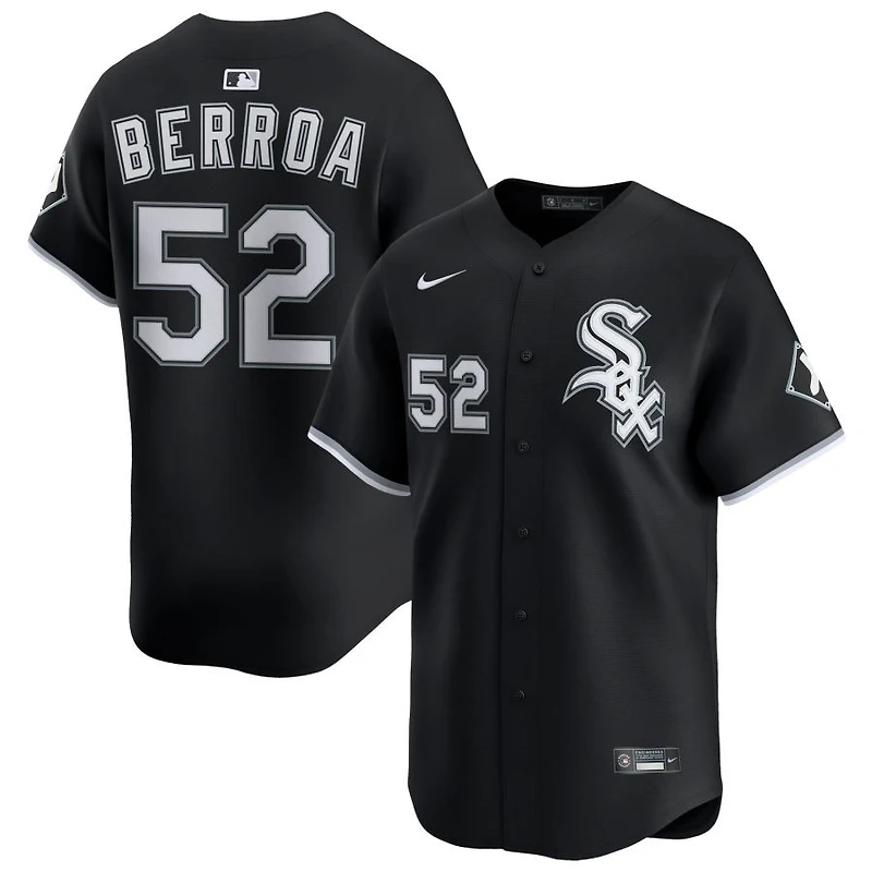 Prelander Berroa Men's Nike Black Chicago White Sox Alternate Limited Custom Jersey