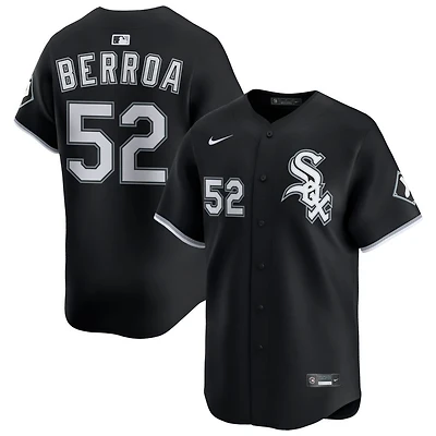 Prelander Berroa Men's Nike Black Chicago White Sox Alternate Limited Custom Jersey