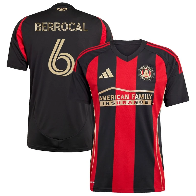 Juan Berrocal Men's adidas  Black Atlanta United FC 2025 The Connector Replica Custom Jersey
