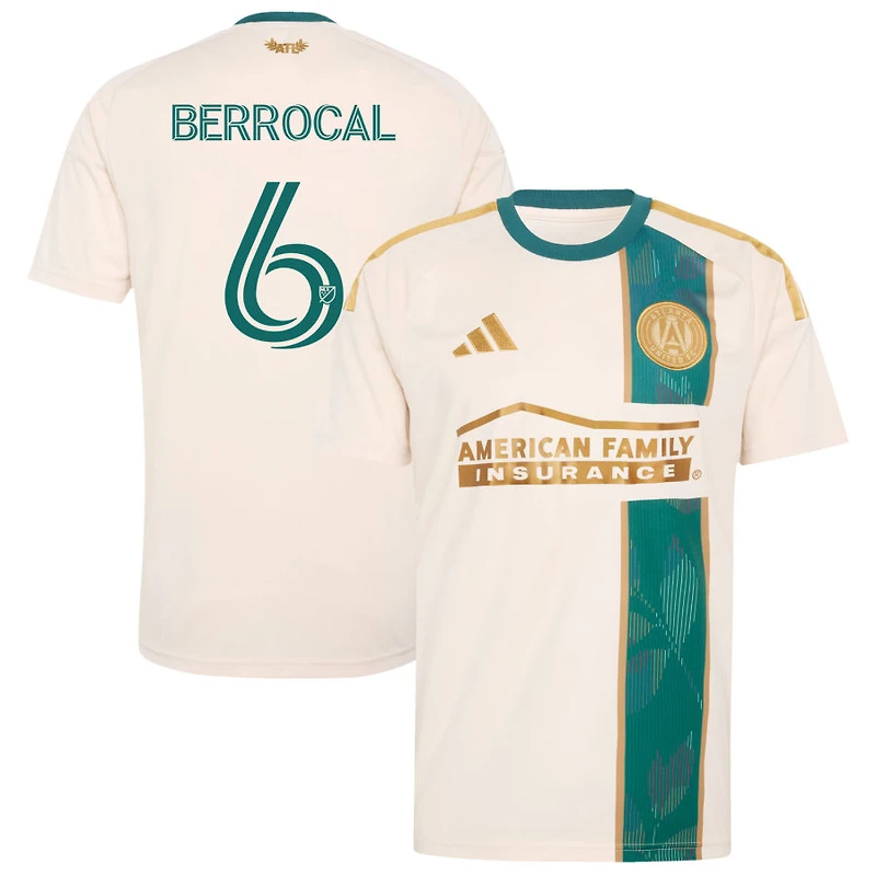 Juan Berrocal Men's adidas  Tan Atlanta United FC 2026 Spirit of '96 Replica Custom Jersey