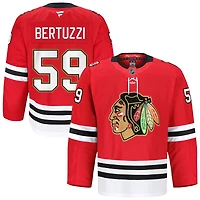 Tyler Bertuzzi Men's Fanatics Red Chicago Blackhawks Anniversary, Home Authentic Pro Custom Jersey