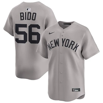 Osvaldo Bido Men's Nike Gray New York Yankees Away Limited Custom Jersey
