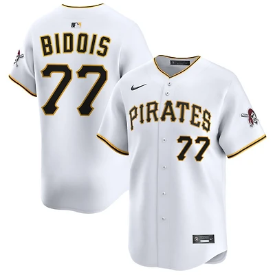 Brandan Bidois Men's Nike White Pittsburgh Pirates Home Limited Custom Jersey