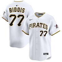 Brandan Bidois Men's Nike White Pittsburgh Pirates Home Limited Custom Jersey