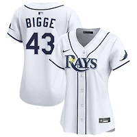 Hunter Bigge Women's Nike  White Tampa Bay Rays Home Limited Custom Jersey