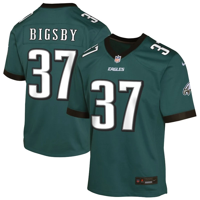 Tank Bigsby Youth Nike Midnight Green Philadelphia Eagles Custom Game Jersey