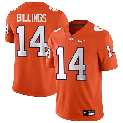 Rob Billings Men's Nike Orange Clemson Tigers NIL Pick-A-Player Game Jersey