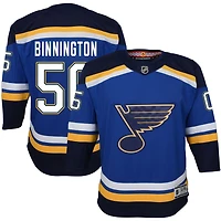 Jordan Binnington Youth Blue St. Louis Blues Home Premier Custom Jersey