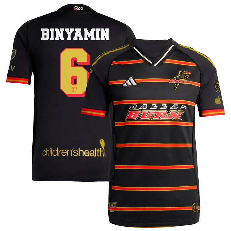 Ran Binyamin Men's adidas Black FC Dallas 2025 Third Authentic Custom Jersey