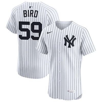 Jake Bird Men's Nike White New York Yankees Home Elite Custom Jersey