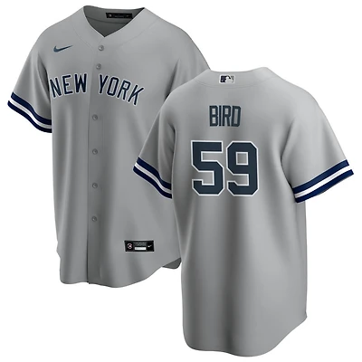 Jake Bird Men's Nike Gray New York Yankees Road Replica Custom Jersey
