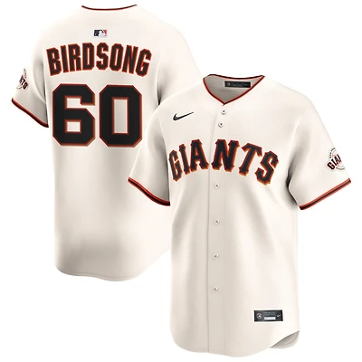 Hayden Birdsong Men's Nike Cream San Francisco Giants Home Limited Custom Jersey