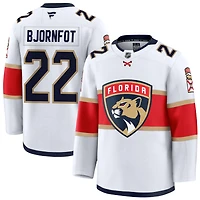 Tobias Bjornfot Men's Fanatics White Florida Panthers Away Premium Custom Jersey