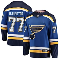 Nick Bjugstad Men's Fanatics Blue St. Louis Blues Home Breakaway Custom Jersey