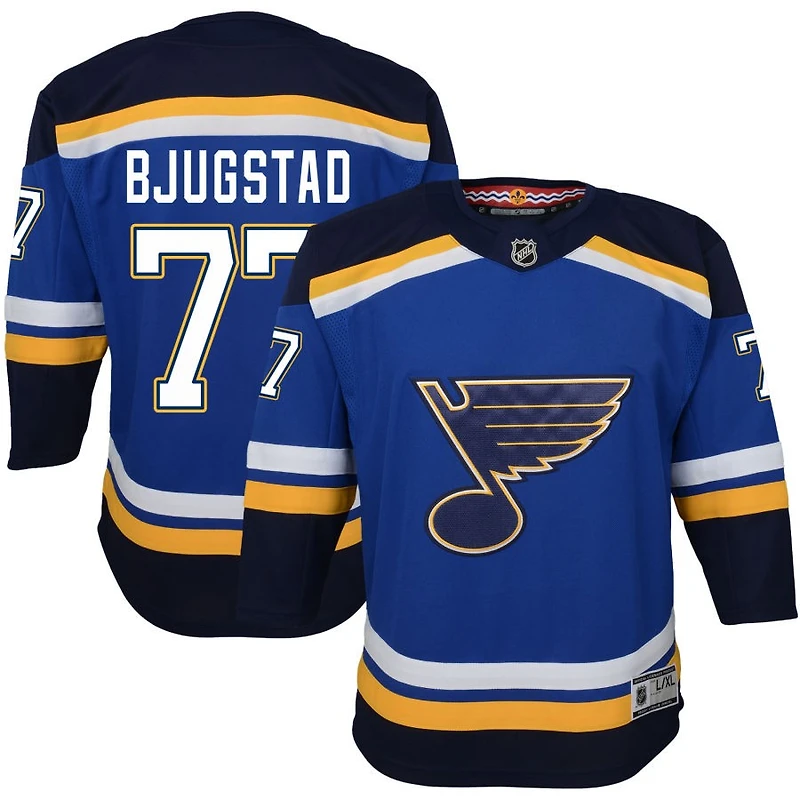 Nick Bjugstad Youth Blue St. Louis Blues Home Premier Custom Jersey