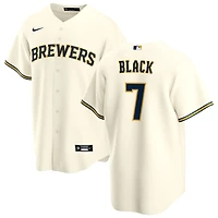 Tyler Black Men's Nike Cream Milwaukee Brewers Home Replica Custom Jersey
